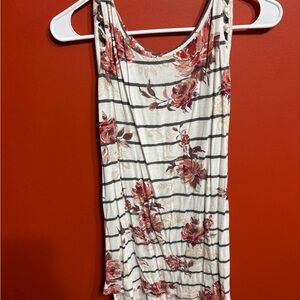 Maurices Rose and Stripe Tank Top